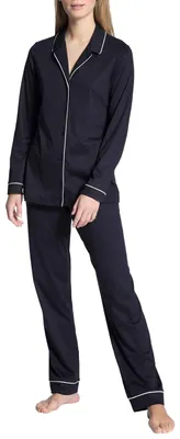 Produktbild von CALIDA Night Lovers Pyjama Damen Dark Lapis Blue 44-46