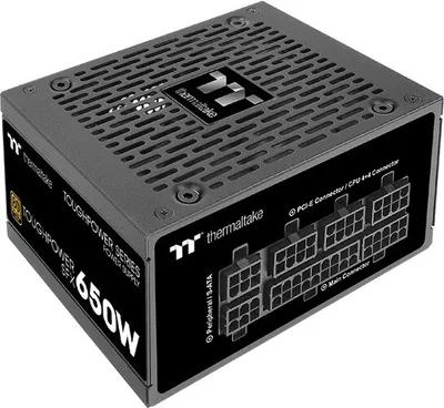 Zdjęcie produktu dla Thermaltake Toughpower ATX 650W Gold, 650 W, 100 - 240 V, 780 W, 50 - 60 Hz, 10 A, Aktywne