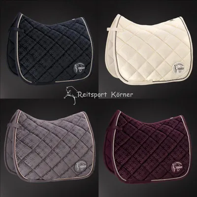 Produktbild von Eskadron Schabracke Platinum " VELVET ORNAMENTS " Form - Dressur Farbe - champagner