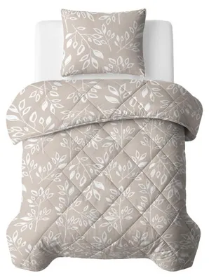 Productafbeelding van Sleeptime Lazy Dekbed Neva Taupe/Zand 140 x 200 Met Kussensloop cm