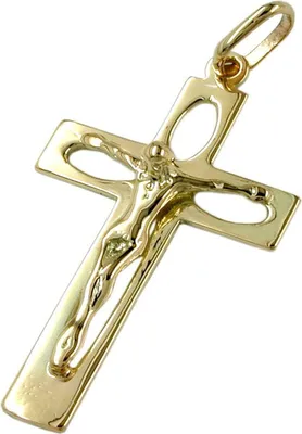 Immagine prodotto di Ciondolo, croce con Gesù, ORO 14k