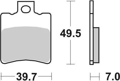 Produktbild von Scooterbelag SBS 143CT (Satz pro Scheibe) Carbon Tech