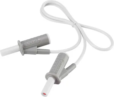 Productafbeelding van VOLTCRAFT, zeer flexibele veiligheidsmeetkabel [stekker met lamellen, 4 mm]