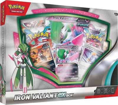 Produktbild von Pokémon TCG: Brüllender Mond / Eiserner Held ex Box