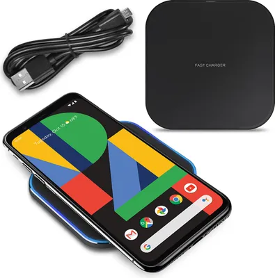 Produktbild von Wireless Qi Ladestation für Google Pixel 4 / 4 XL Charger Induktives Ladegerät
