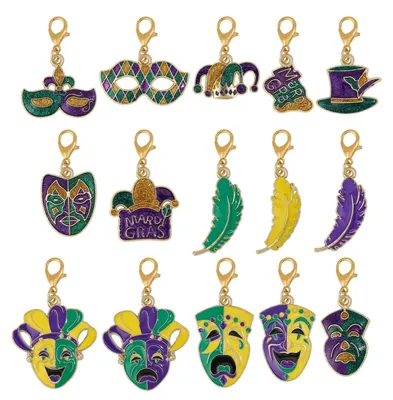 Productafbeelding van Set van 15 hangers met bedels, geschikt voor sieraden