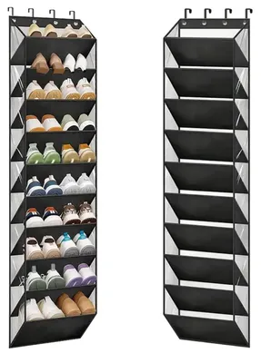 Obrázok produktu pre Organizér na topánky cez dvere - 10-stupňový regál na topánky pre 20 párov