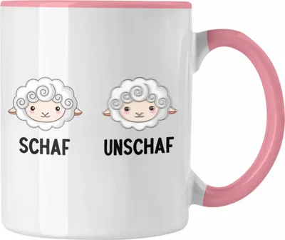 Produktbild von Trendation - Fotograf Tasse Lustiger Spruch Fotografie Geschenk Fotografieren Kaffeetasse Geschenkideen Schaf Unschaf (Rosa)