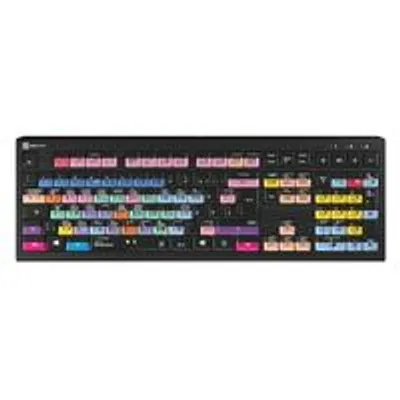 Produktbild von Logickeyboard LKB-PSO3-A2PC-DE - Volle Größe (100%) - USB - Scherenschlüsselschalter - QWERTZ - LED - Schwarz