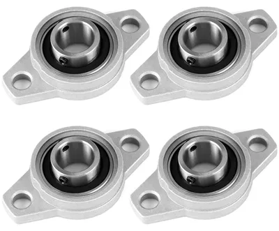 Produktbild von Kissenblocklager Flanschlager, 20 mm Innendurchmesser, 4 Stück, für Maschinenachsen