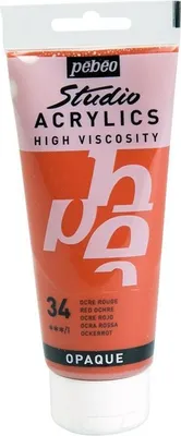 Produktbild von Deckende Acrylfarbe - Roter Ocker - 100 ml