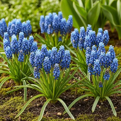 Immagine prodotto di Bulbi da fiore Exotenherz - Giacinto d'uva Muscari Armeniacum (50 pezzi) Diametro 8-9cm