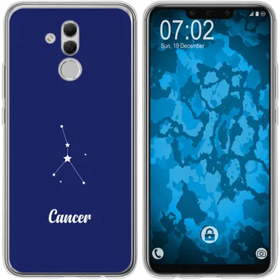 Produktbild von PhoneNatic Case kompatibel mit Huawei Mate 20 Lite Silikon-Hülle SternzeichenCancer M3