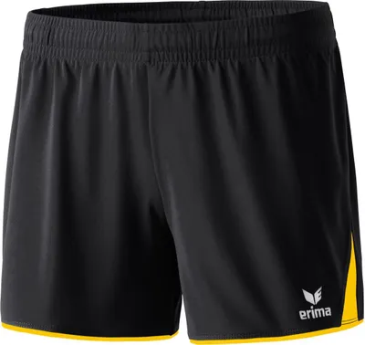 Produktbild von Erima 5-Cubes Shorts Damen - Schwarz / Gelb