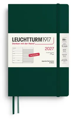 Produktbild von LEUCHTTURM1917 Wochenkalender 2027 Paperback (B6+) mit Notizbuch, liniert - Term