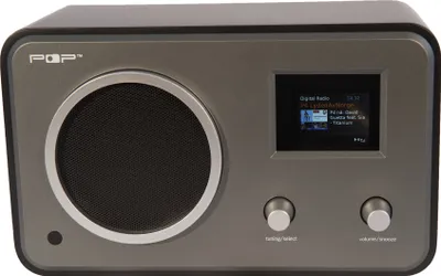 Obrázek produktu pro Sahaga POPworldradio, Cestovní, Analogový a digitální, DAB+, FM, 3,5 mm, Černá, Šedá, Otočné