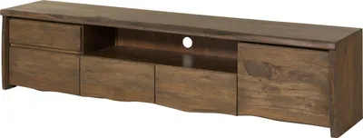 Image de MASSIVMOEBEL24 | Meuble TV en bois de Manguier 220x45x50 marron huilé PURE MANGO #224