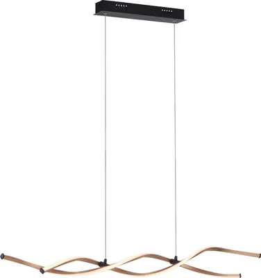 Immagine prodotto di Lampada a sospensione a LED - Nero - Giallo oro - Metallo - 110 x 120 cm