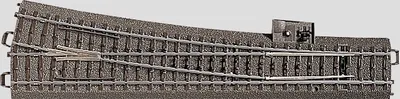 Immagine prodotto di Märklin H0 C-Gleis (mit Bettung) 24712 Weiche, schlank, rechts 236.1 mm (24712)