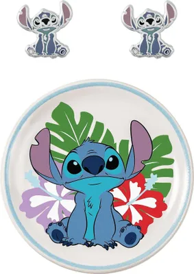 Produktbild von Disney Stitch Ohrringe+ Schmuckplatte