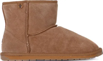 A single brown boot is shown against a white background.