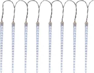 Immagine prodotto di Catena luminosa MagicHome Natale Icicle, 288x LED bianco freddo, 8 ghiaccioli, effetto cascata, 230 V, 50 Hz, IP44, per esterni, illuminazione, L-3,50 m, senza adattatore