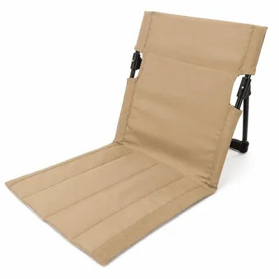 Produktbild von MidGard Strandsitz ultraleichter Faltstuhl aus Aluminiumlegierung und Polyester bis 100 kg belastbar! Tragbarer Klappstuhl mit Tragetasche für Outdoor-Aktivitäten Beige