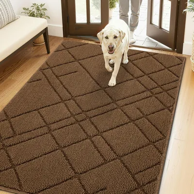 Immagine prodotto di Tappetino antiscivolo interno, 80x120 cm, marrone, rettangolare
