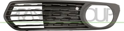 Produktbild von PRASCO Lüftungsgitter Grill Stoßfänger für BMW 1 Schrägheck (F20) mit Loch/Löchern für Nebellampen Schwarz