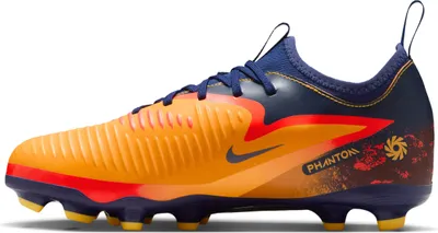 Produktbild von Nike Jr. Phantom 6 Low Academy "Erling Haaland" - Kinder Fußballschuh - Orange/Blue /Lemon Orange/Blue /Lemon 35.5