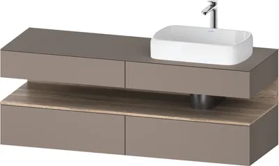 Produktbild von DURAVIT QA4778055430000 QTG KWTU WH Ek. 1600x550x600 bs. Mt.