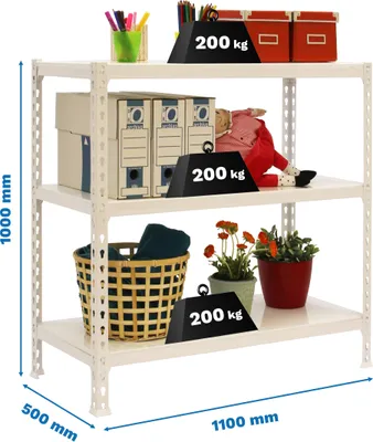 Zdjęcie produktu dla SIMONCLICK SUPERPLUS 3/500 1000 BIAŁY/BIAŁY metaliczny półka