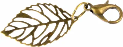 Produktbild von Blatt Blätter Charm Anhänger Bettelarmband Miniblings filigran Pflanze Bronze