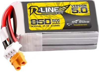 Image de Tattu R-Line Version 5.0 850Mah 3S 11.1V 150C Xt30U-F