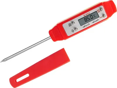 Produktbild von Wasserdichtes Fleischthermometer mit Sofortanzeige und Temperatursonde für die Küche