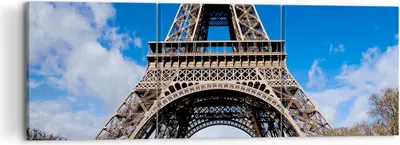 Produktbild von Bild auf Leinwand - Leinwandbild - Turm Paris Eiffle - 120x40cm - Wand Bild - Wanddeko - Wandbilder - Leinwanddruck - Bilder - Kunstdruck - Wanddekoration - Leinwand bilder - Wandkunst - CA120x40-0154