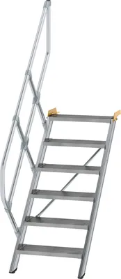 Produktbild von MUNK Treppe 45° inkl. einen Handlauf, 600mm Stufenbreite, 6 Stufen