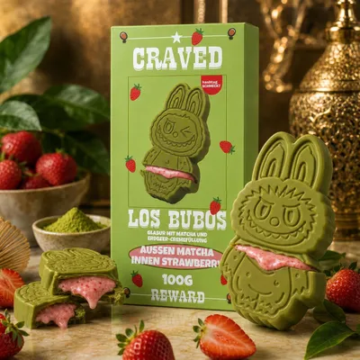 Produktbild von Craved Los Bubos Matcha Strawberry 100g
