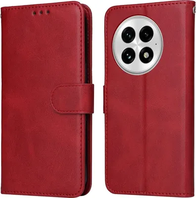 Produktbild von Mobigear Wallet  OnePlus 13 Hülle Klapphülle Geldbörse - Rot