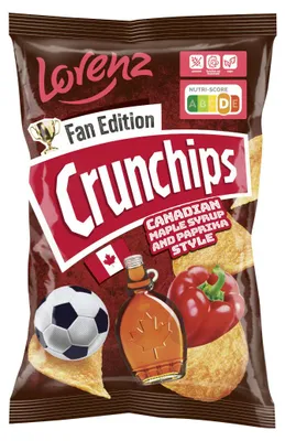 Obrázek produktu pro Lorenz Crunchips Fan Edition s kanadským javorovým sirupem a paprikou, 130 g