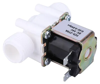 Produktbild von Elektrisches Magnetventil aus Kunststoff, G1/2 NC, normalerweise geschlossen, Wassereinlassventil DC24V