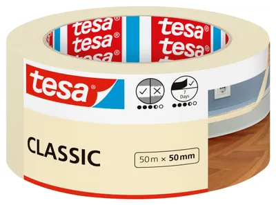 Produktbild von TESA CLASSIC, Beige, Schützend, Reparatur, 50 m, 50 mm, 0,14 mm, 1 Stück(e)