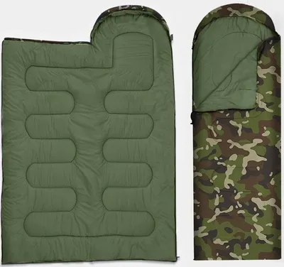 Produktbild von Mumienschlafsack, Blau, Polyester, 210x75 cm