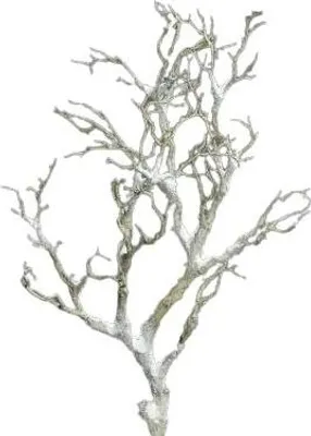 Produktbild von aplanta Künstlicher Deko-Ast - Abigail | 90 cm, mit Schnee, für drinnen, Kunstpflanze, wie echt, Allergiker geeignet, pflanzliche Dekoration Praxis, Office & Wohnzimmer