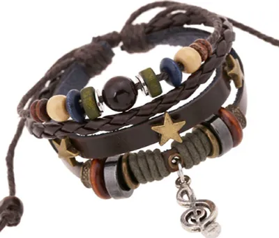 Produktbild von Armband Uni Handgefertigtes, hautfreundliches Perlenarmband für die Abendparty-Braun