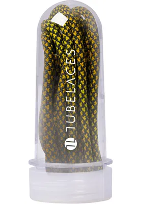 Obrázok produktu pre Tubelaces Šnúrky do topánok Multi Black/Gold-150 cm