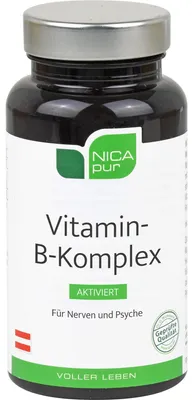 Immagine prodotto di NICApur complesso vitaminico B attivato in capsule per i nervi e la psiche, 60 capsule