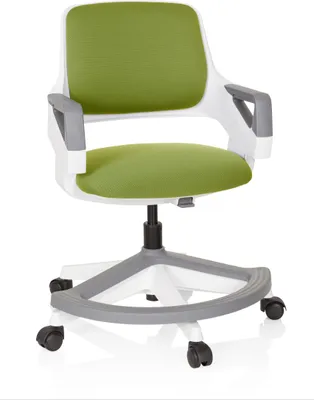 Produktbild von hjh OFFICE Kinderdrehstuhl KID FLEX Schreibtischstuhl für Kinder höhenverstellbar mit Armlehnen Stoff