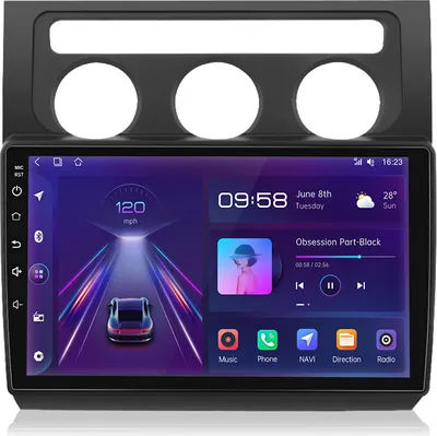 Obrázok produktu pre FM 4+64G Pre vw touran 2003-2010 10 palcové autorádio Carplay GPS Navi WIFI BT SWC RDS Android12 DAB 4GSIM