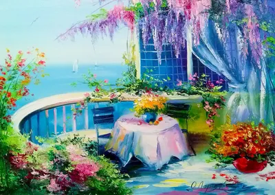 Zdjęcie produktu dla ENJOY Flower Balcony Puzzle 1000 elementów